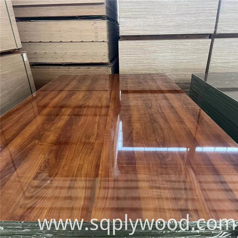 High Gloss 12mm 15mm 18mm White UV Melamine MDF Board for Furniture